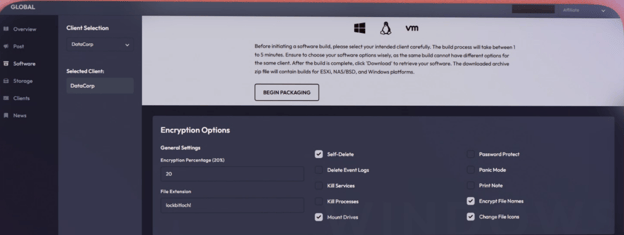 Figure 8 - Affiliate panel from the advertisement video.